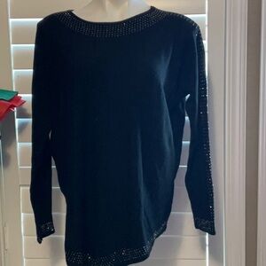 Olivers Black Sweater with Silver Accents